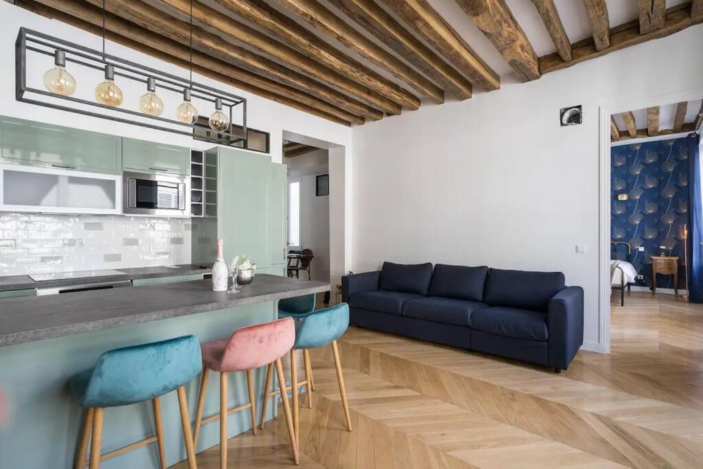 Typical Parisian Flat#3Bedrooms#Opera#Louvre Bagian luar foto